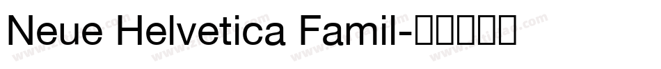 Neue Helvetica Famil字体转换